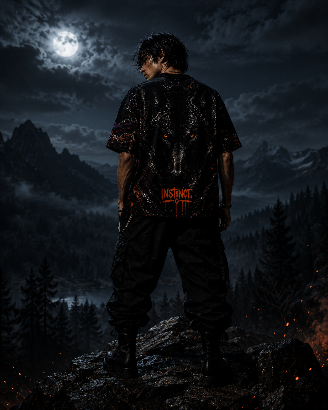 INSTINCT. Rift AOP — Wolf Edition