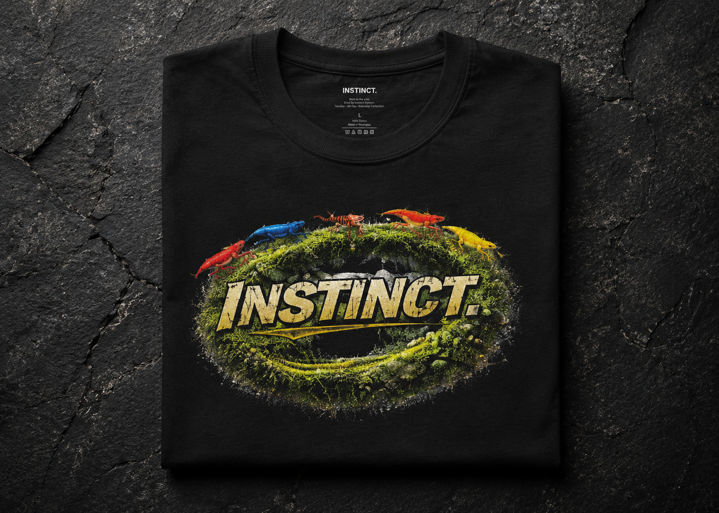 Instinct. — Moss Emblem Instinct Tee